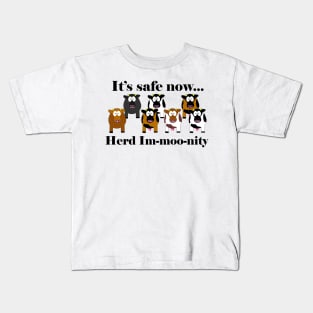 Herd Im-Moo-Nity Kids T-Shirt